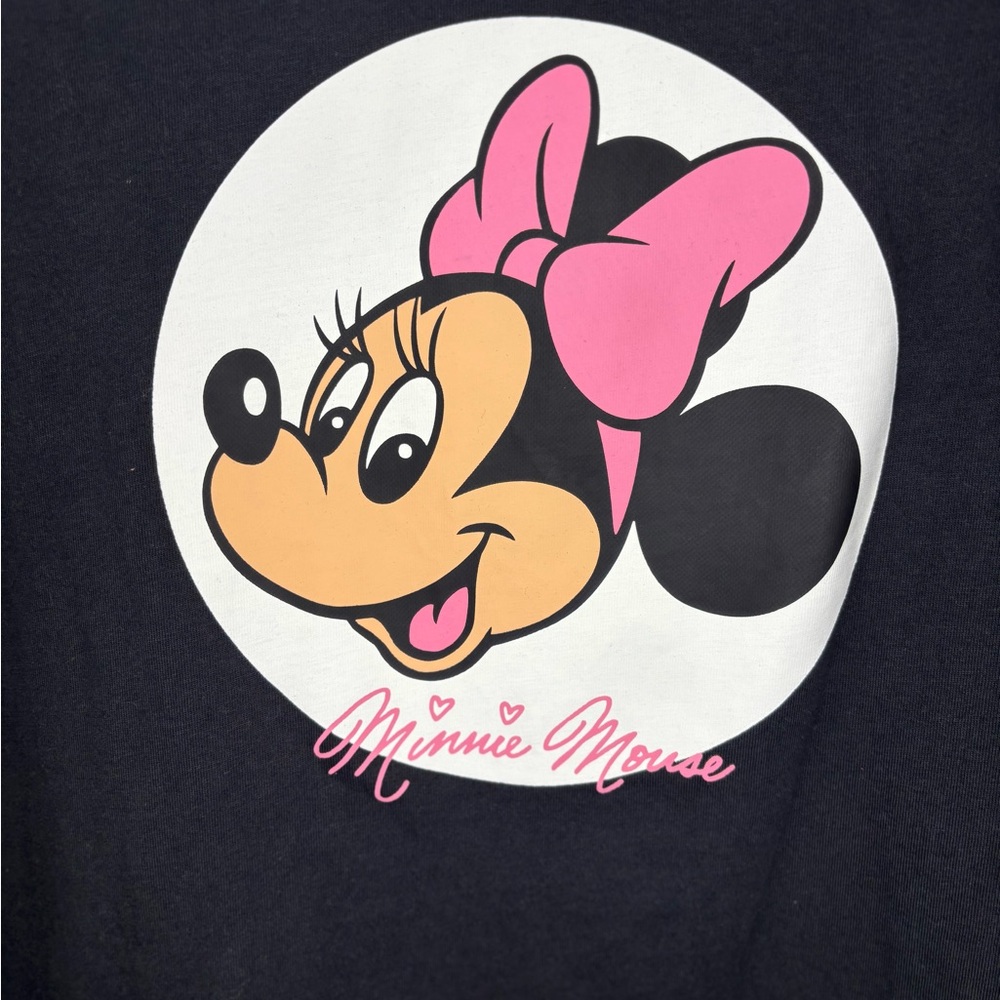 Shop Disney Disney Parks Women’s Minnie Mouse Black Tee Size XL - Picture 3 of 6